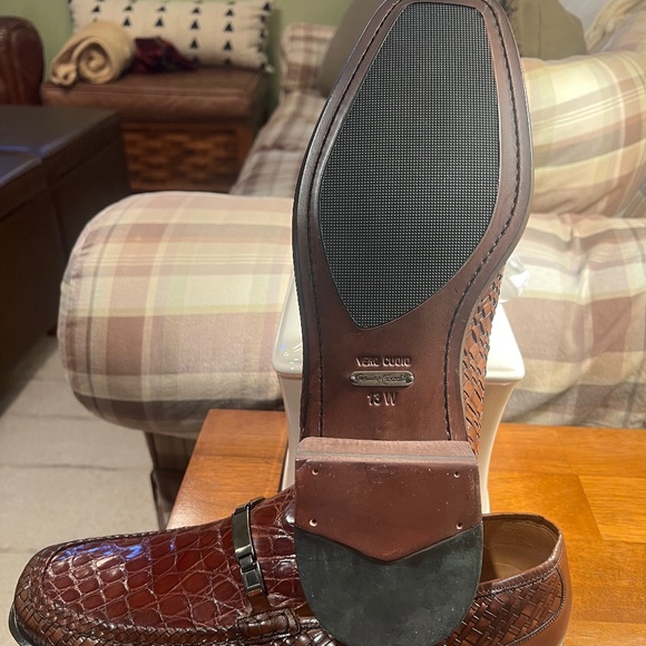NEW* Giorgio’s of Palm Beach Brown Crocodile Men’s Loafers Shoes Size 13W main image 5